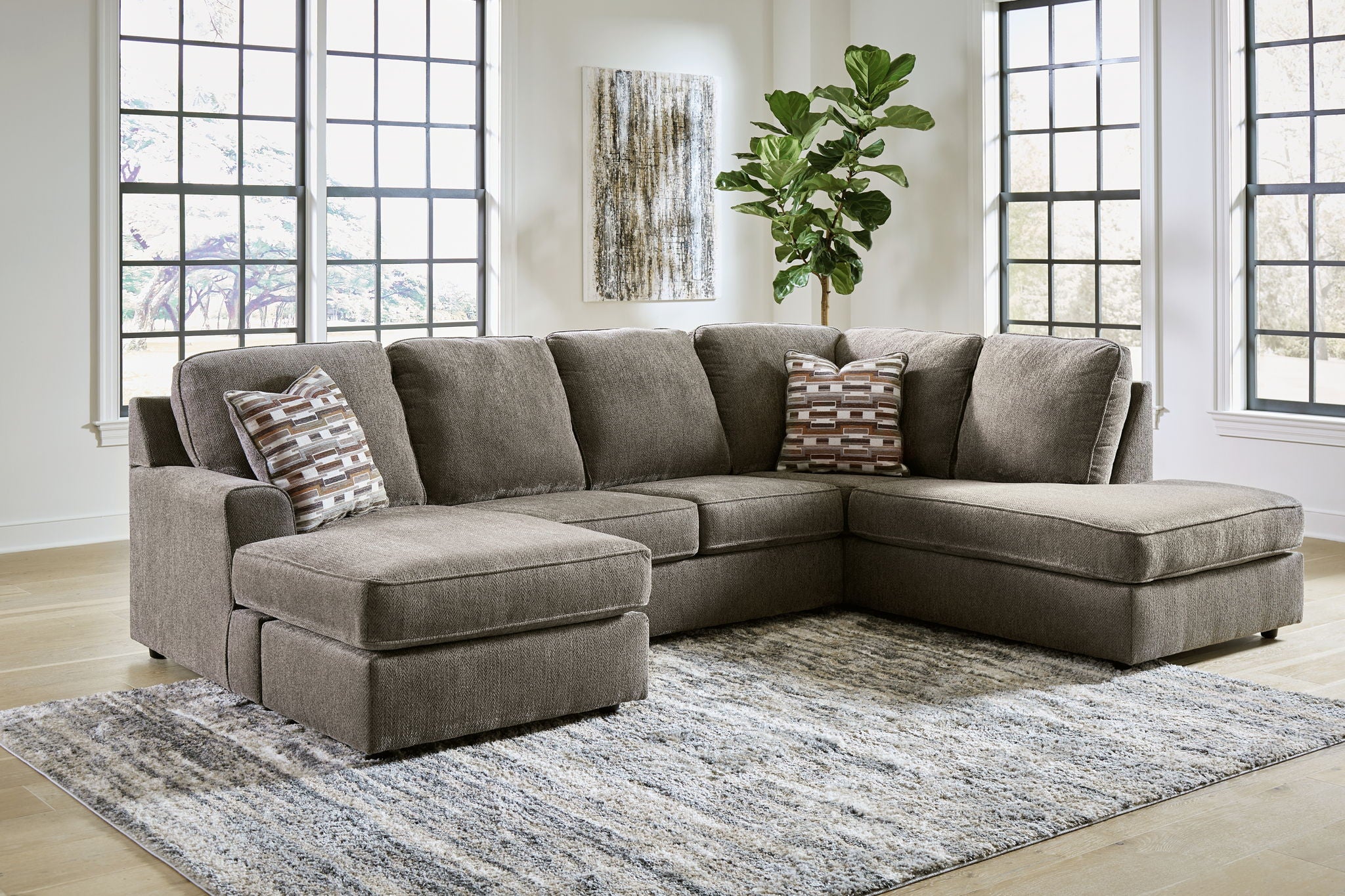 O'phannon - Putty - Right Arm Facing Corner Chaise 2 Pc Sectional - Image 2