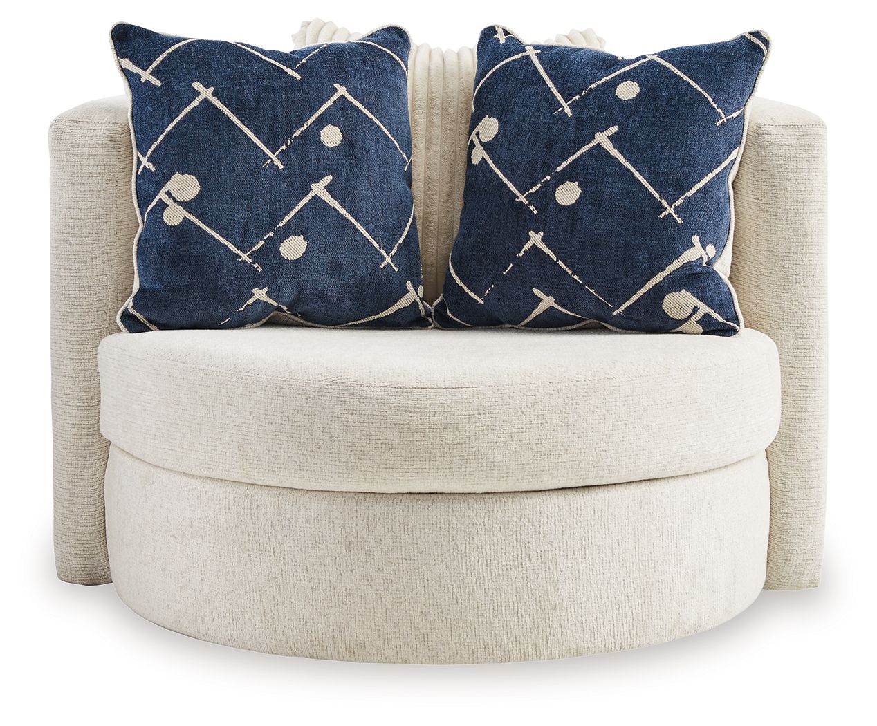 Padova - Ivory - Swivel Accent Chair - Image 3