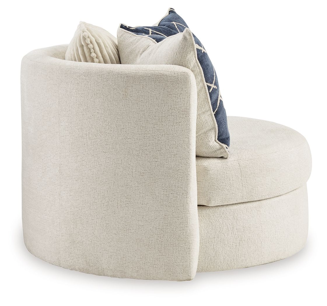 Padova - Ivory - Swivel Accent Chair - Image 4