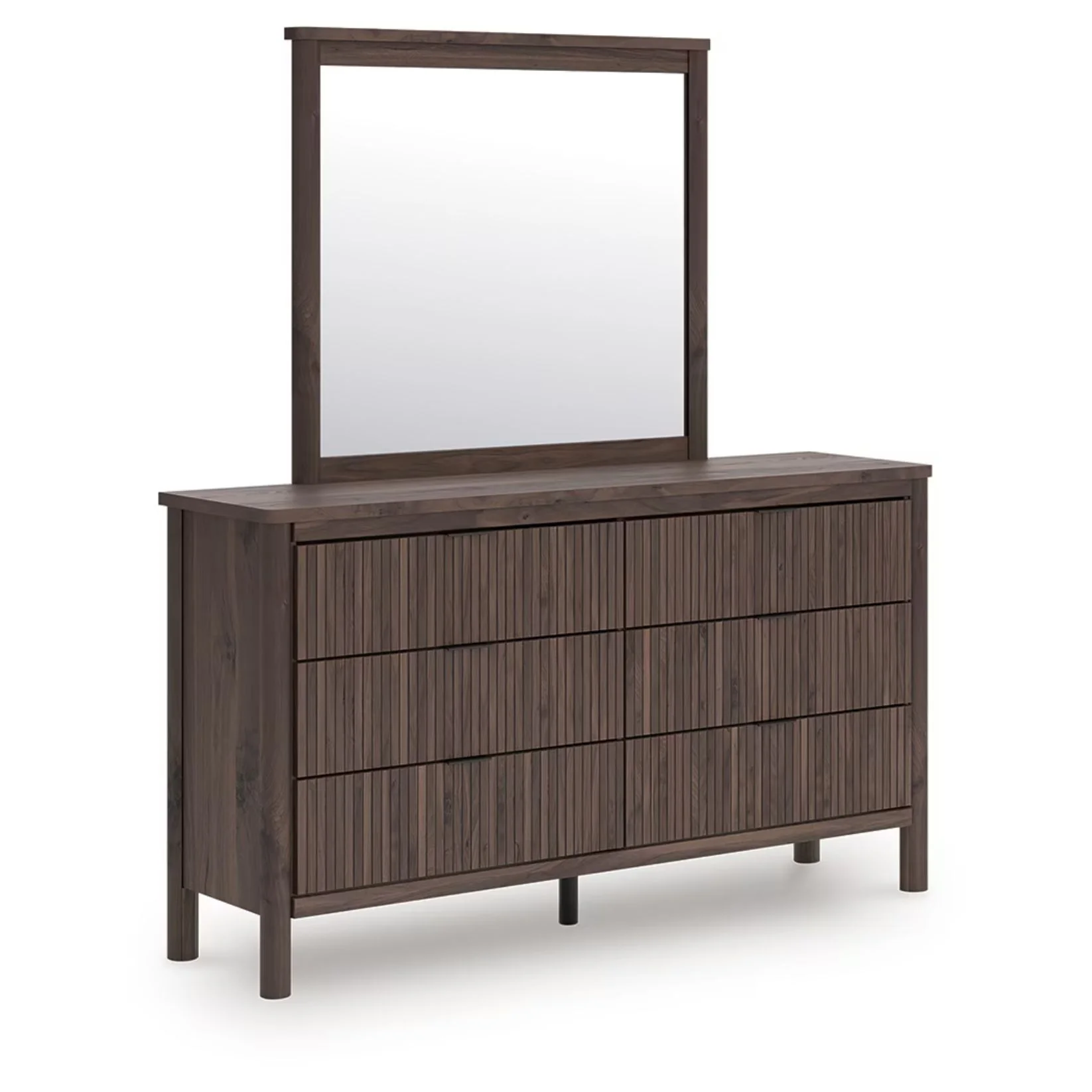 Pamytta - Brown - Dresser And Mirror