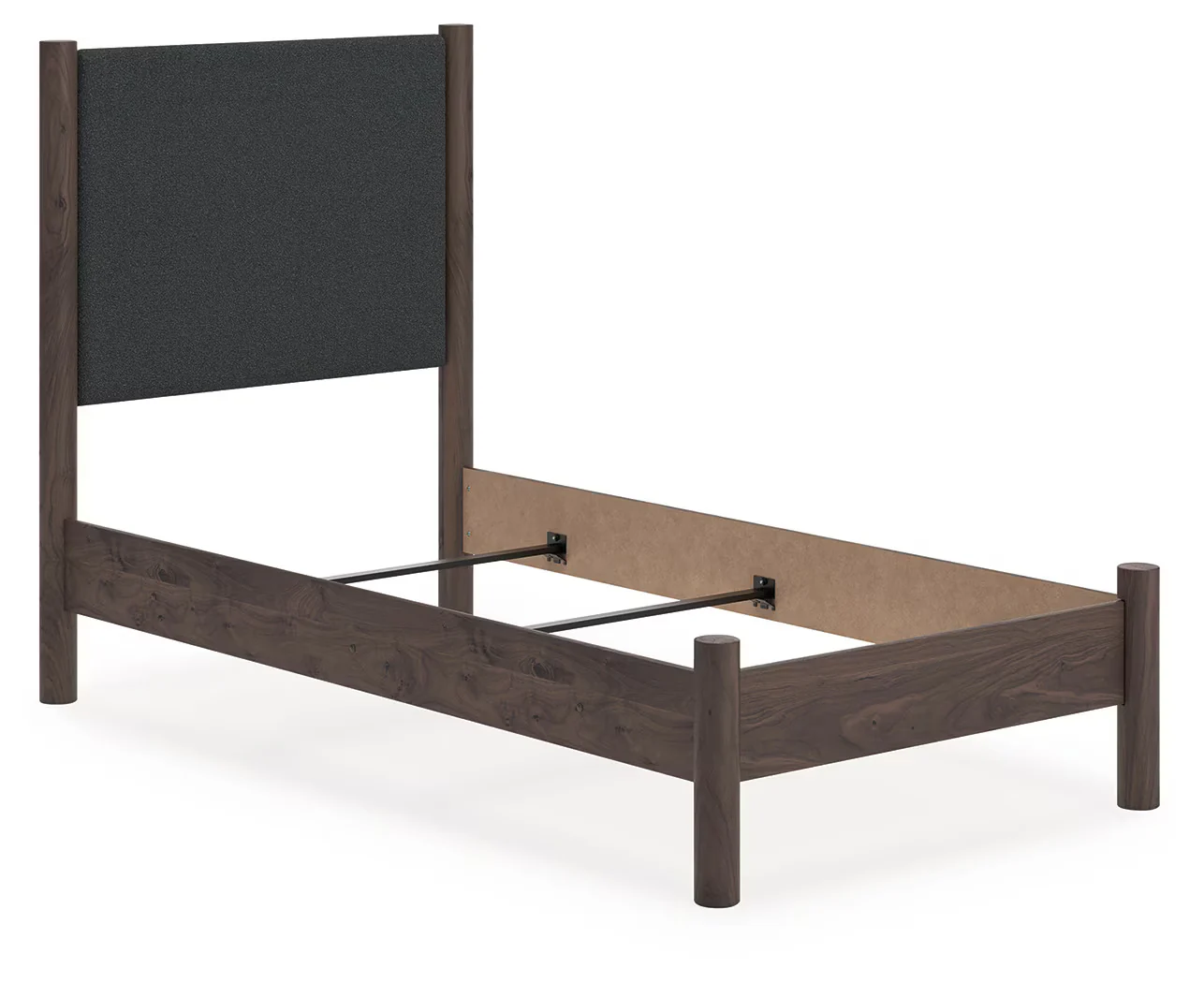 Pamytta - Brown - Twin Upholstered Panel Bed - Image 2