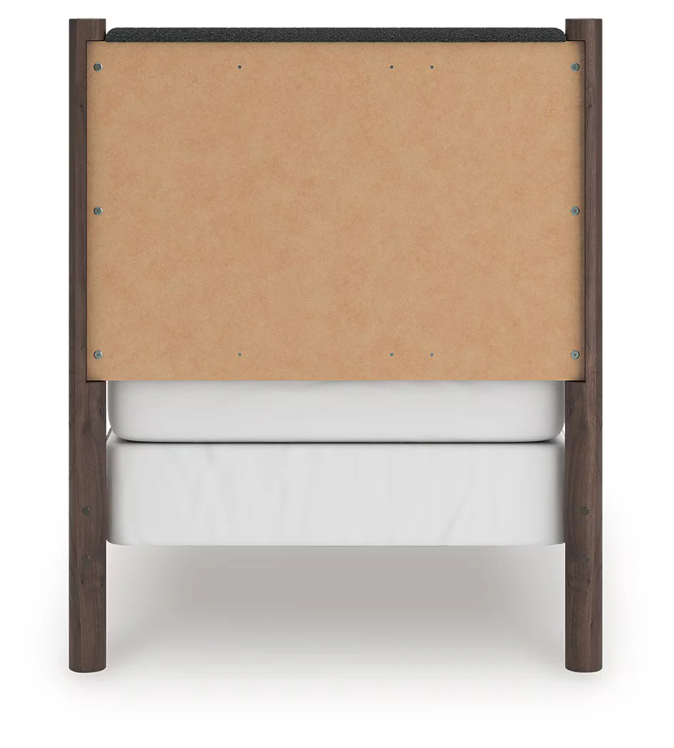 Pamytta - Brown - Twin Upholstered Panel Bed - Image 5