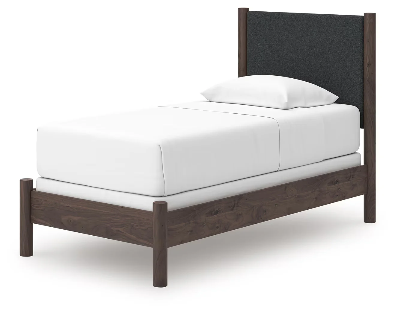 Pamytta - Brown - Twin Upholstered Panel Bed - Image 7