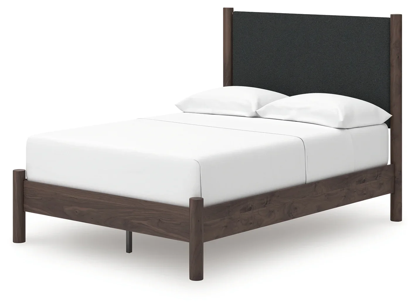 Pamytta - Full Upholstered Panel Platform Bed - Brown - Image 3