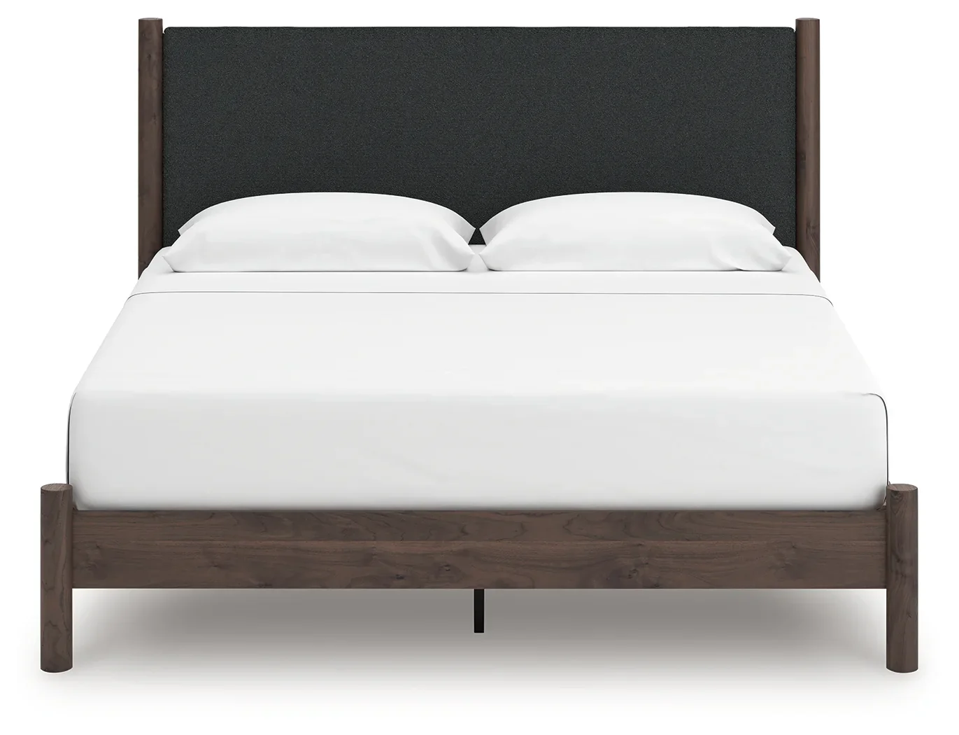 Pamytta - King Upholstered Panel Platform Bed - Brown - Image 3