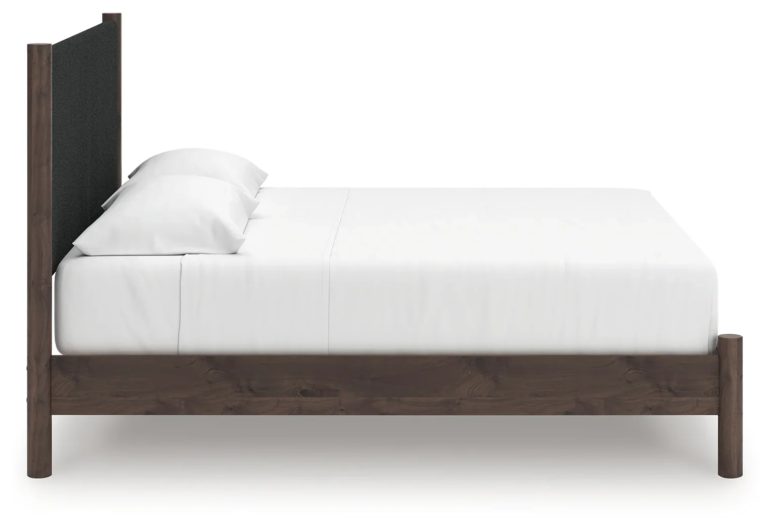 Pamytta - King Upholstered Panel Platform Bed - Brown - Image 5