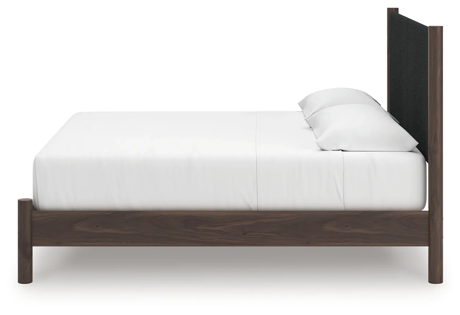 Pamytta - King Upholstered Panel Platform Bed - Brown - Image 7