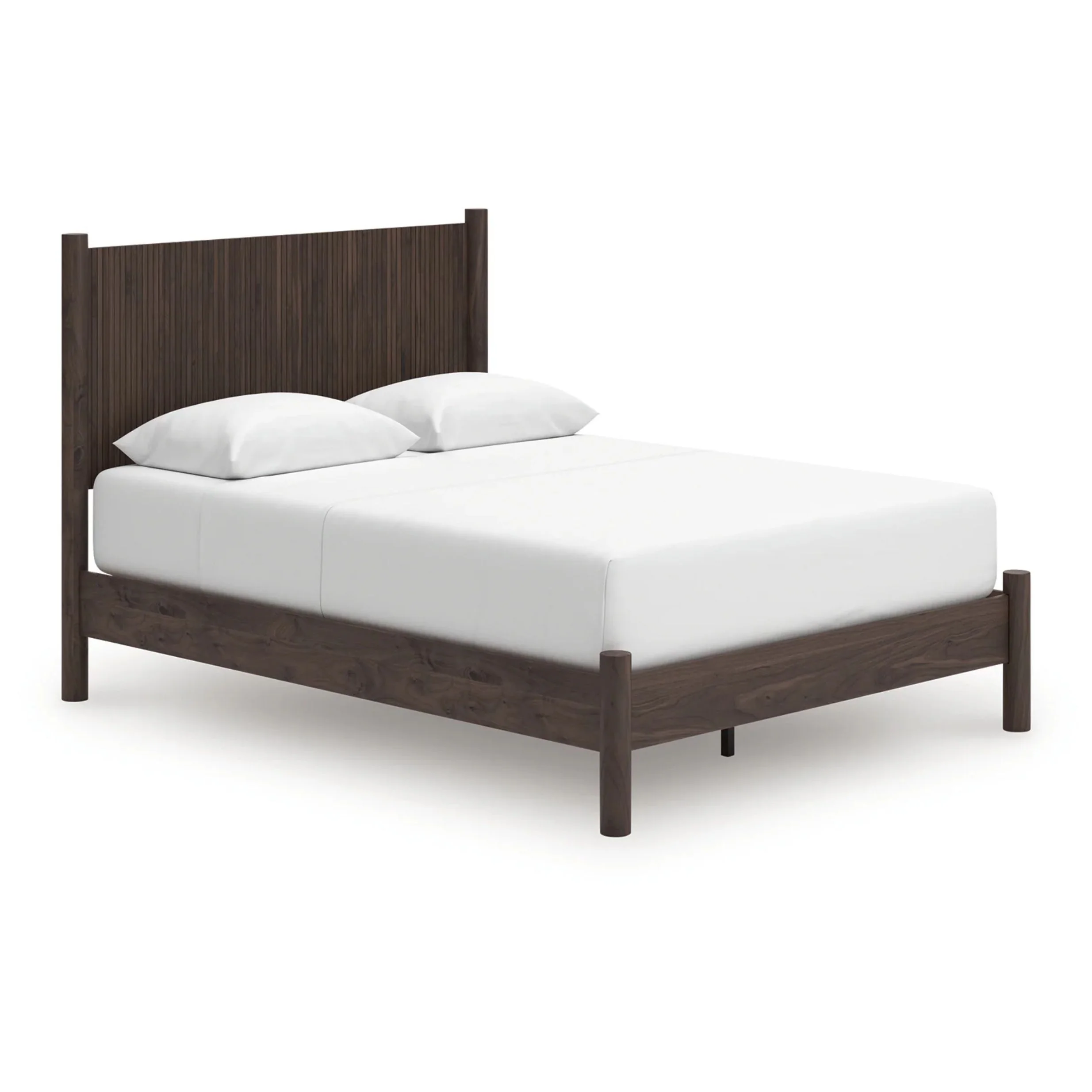 Pamytta - Queen Panel Platform Bed - Brown