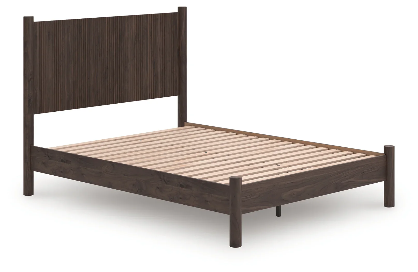 Pamytta - Queen Panel Platform Bed - Brown - Image 2