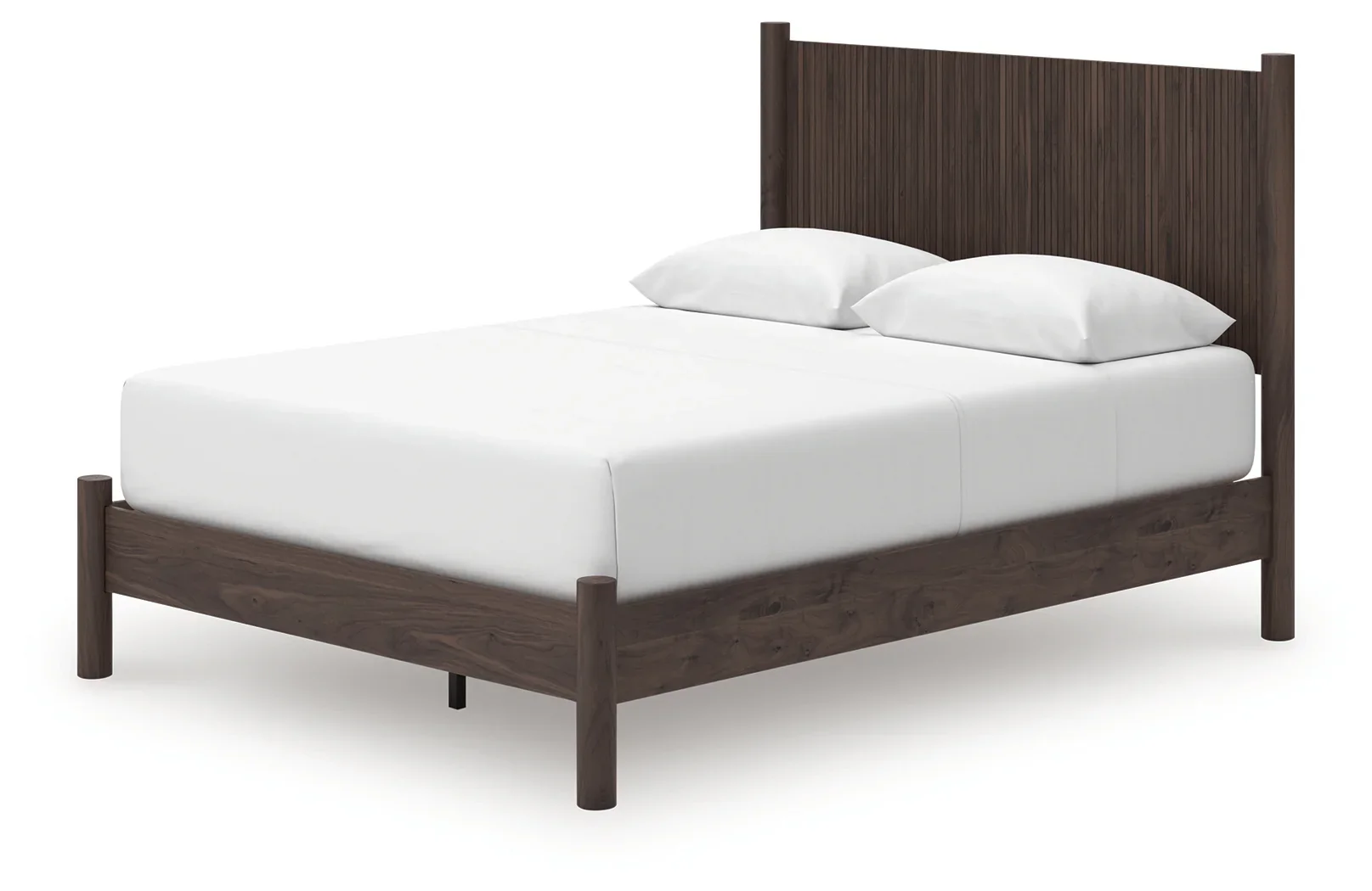 Pamytta - Queen Panel Platform Bed - Brown - Image 4