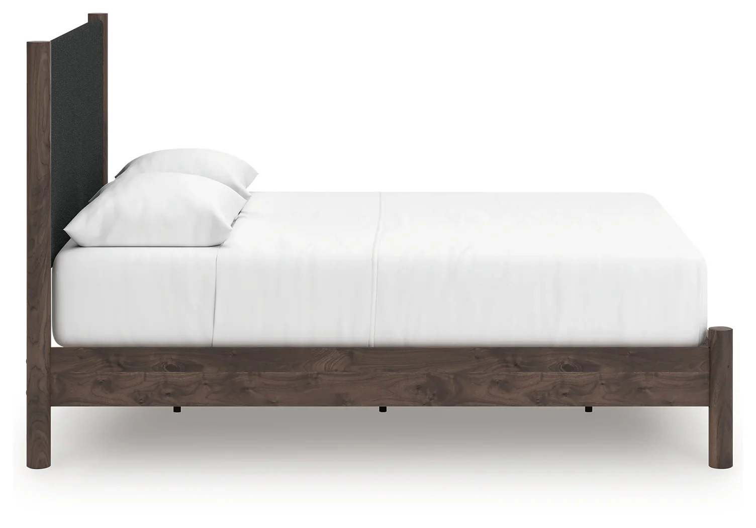 Pamytta - Queen Upholstered Panel Platform Bed - Brown - Image 5