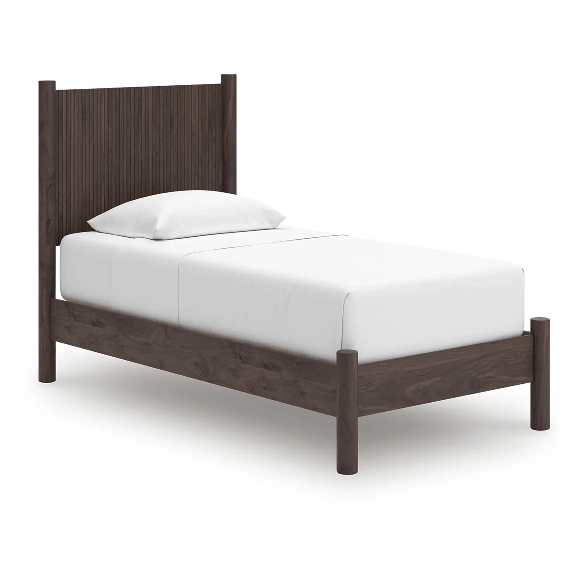 Pamytta - Twin Panel Platform Bed - Brown