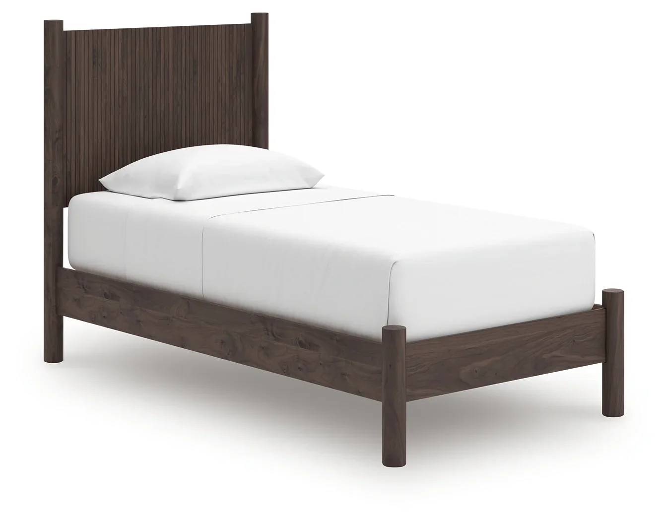 Pamytta - Twin Panel Platform Bed - Brown - Image 2