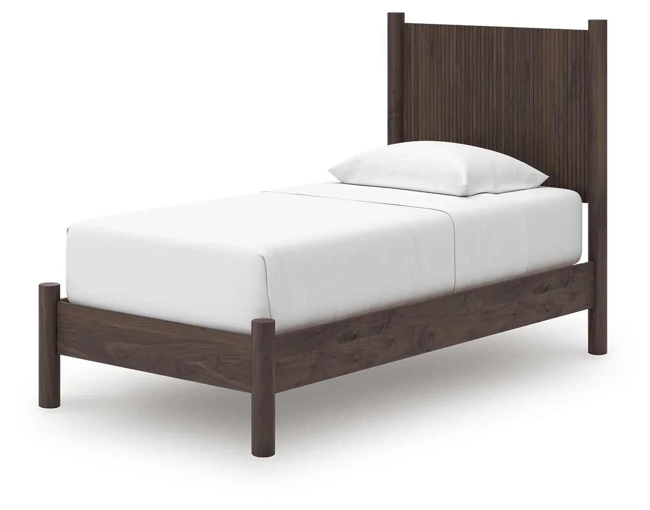 Pamytta - Twin Panel Platform Bed - Brown - Image 3
