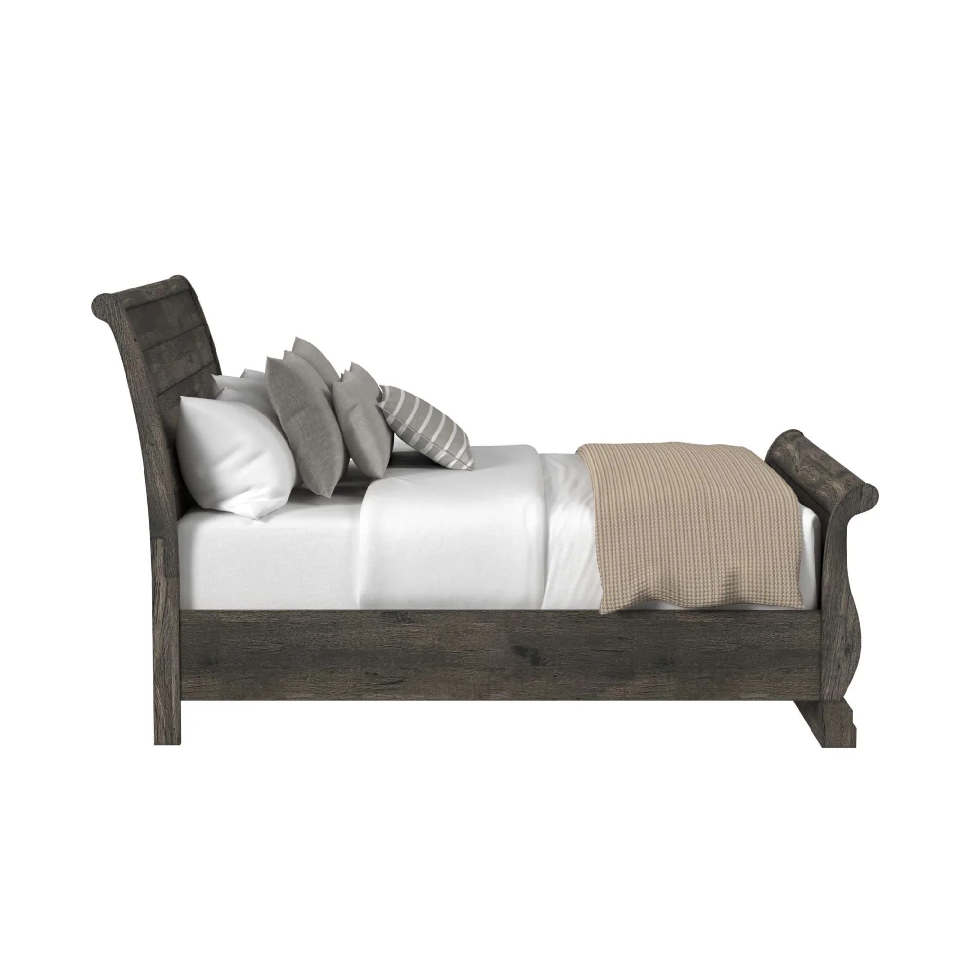 Park Ridge - Queen Sleigh Storage Bed - Charcoal - Image 2