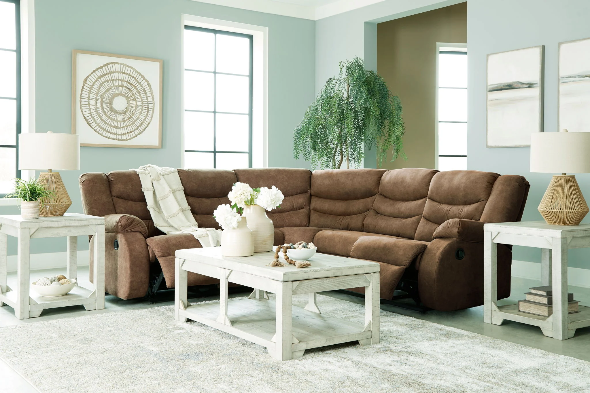 Partymate - Brindle - 2-Piece Reclining Sectional - Image 4
