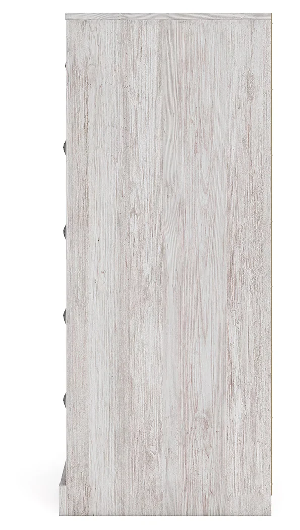 Paxberry - Whitewash - Five Drawer Chest - Image 7