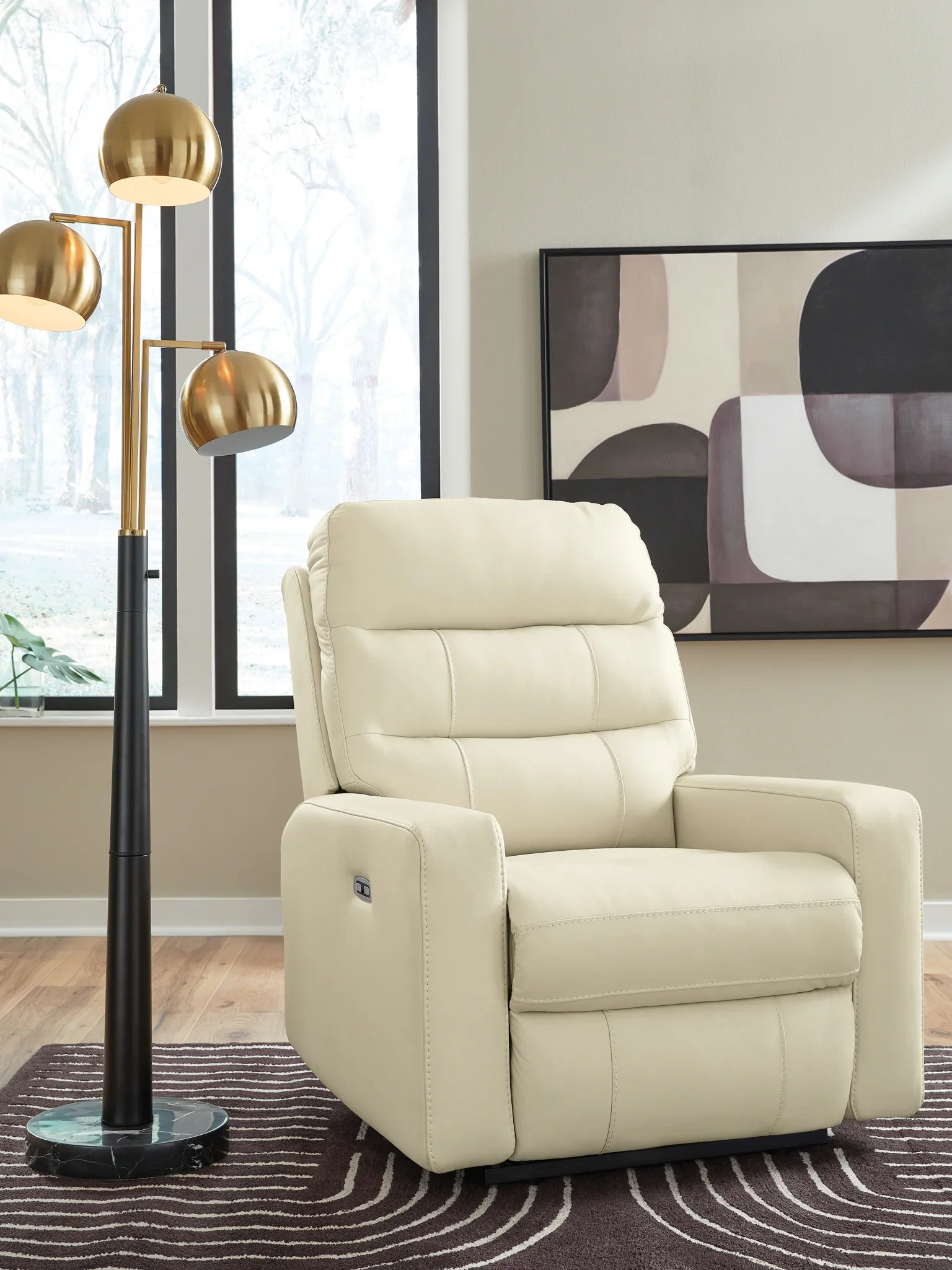 Pennacle Pier - Power Recliner With Adjustable Headrest - Canvas - Image 2