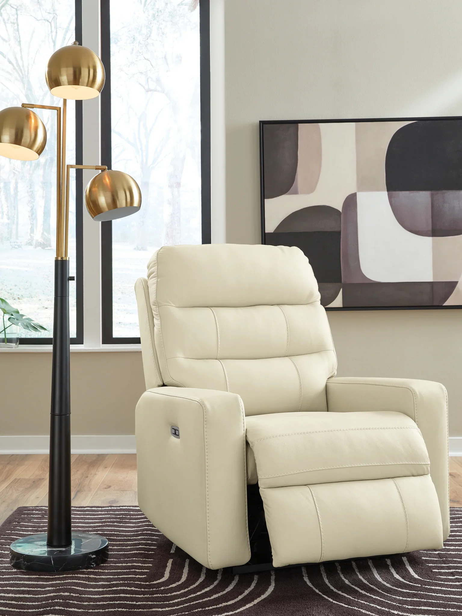 Pennacle Pier - Power Recliner With Adjustable Headrest - Canvas - Image 7
