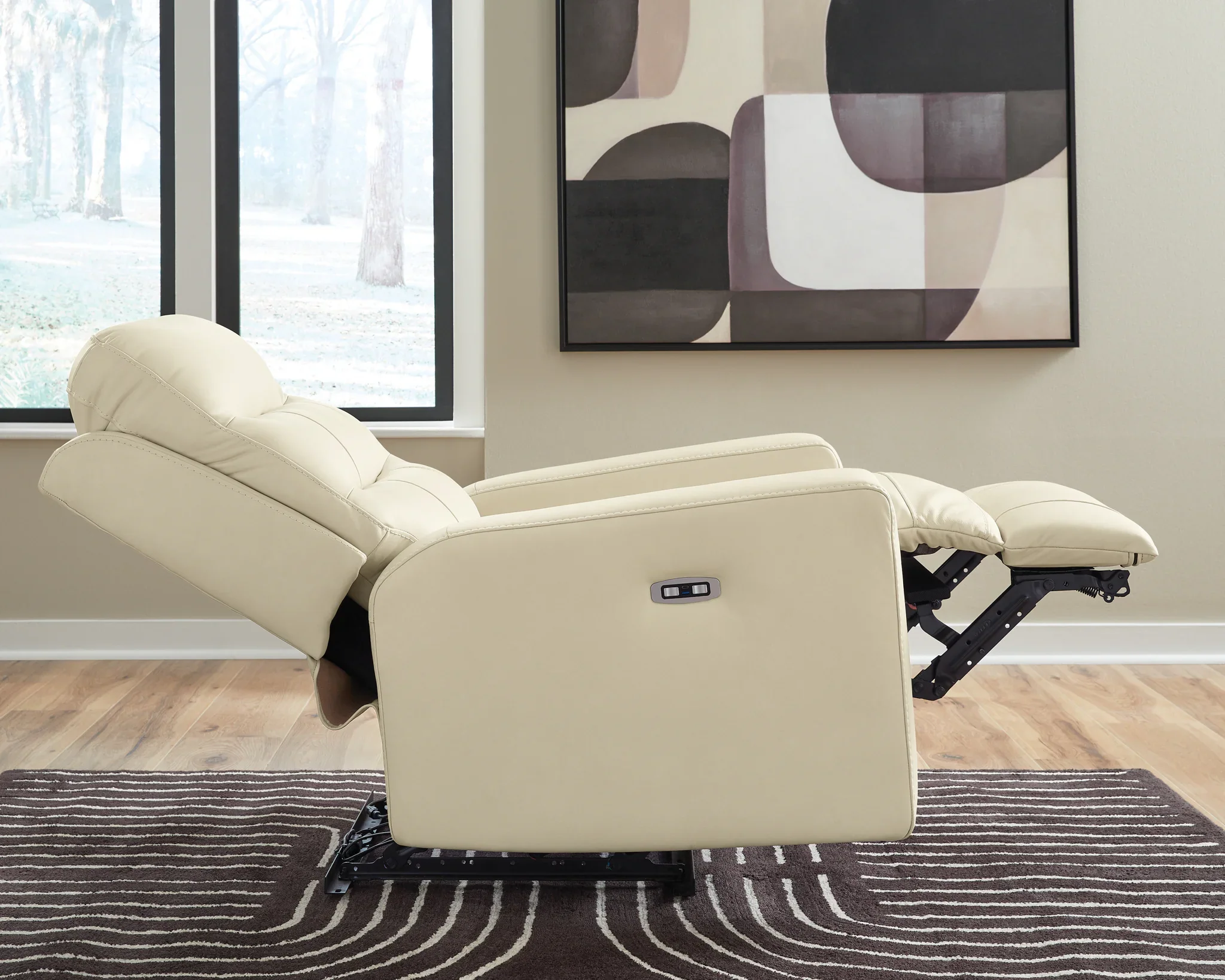 Pennacle Pier - Power Recliner With Adjustable Headrest - Canvas - Image 8