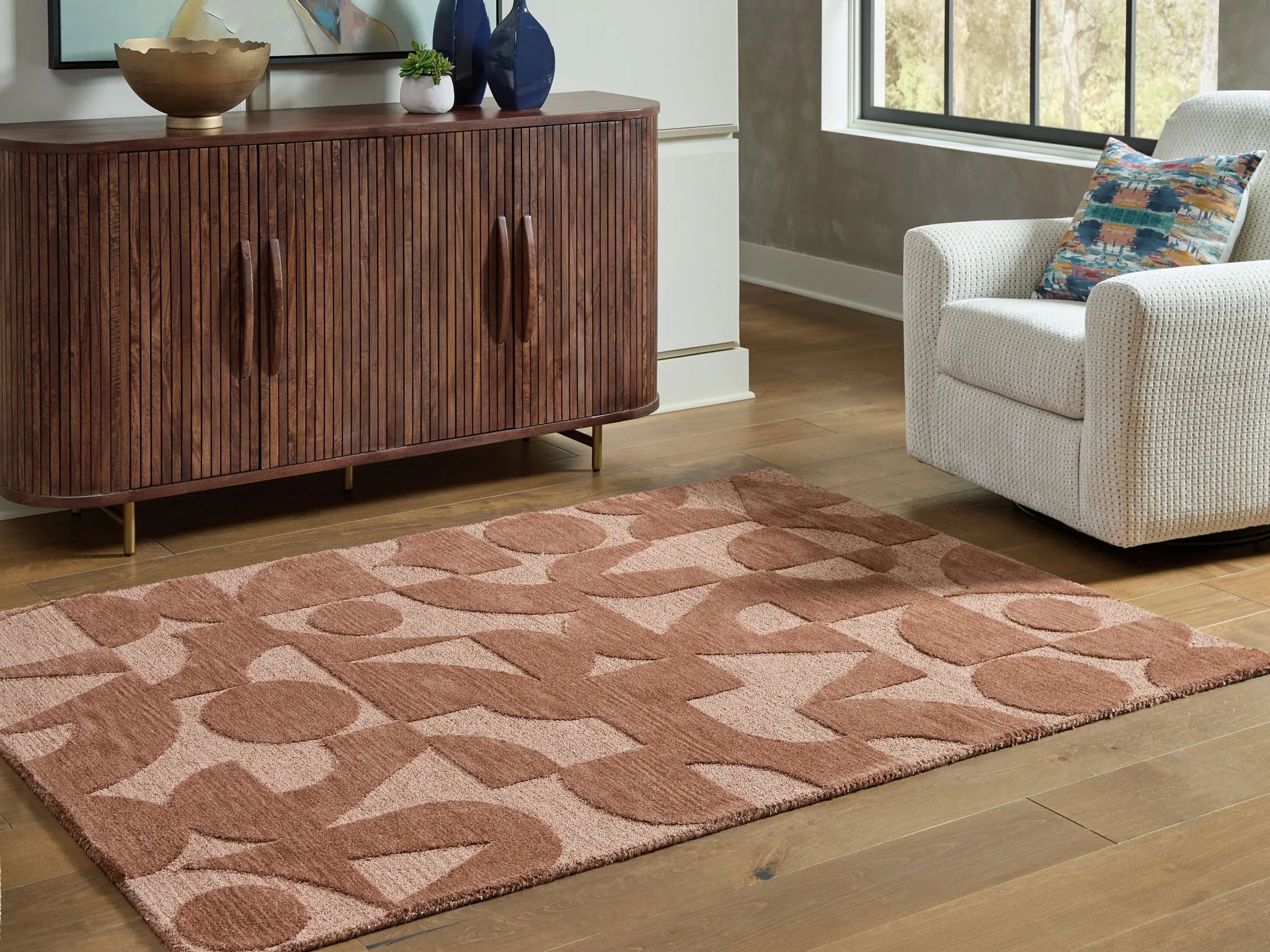 Perrenton - Clay - Medium Rug - 5' x 7' - Image 2