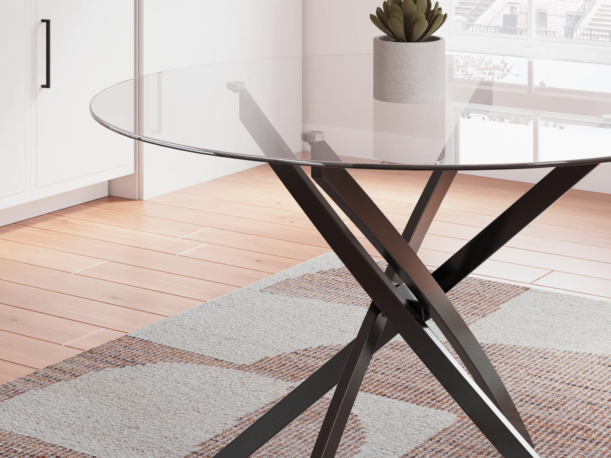 Pharwynn - Black - Round Dining Room Table - Image 5