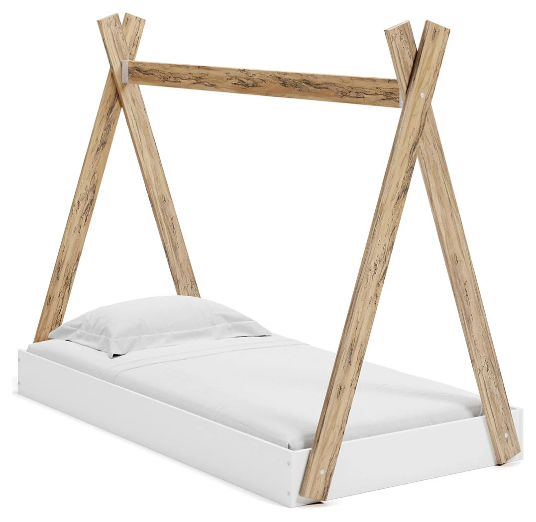 Piperton - Brown / White - Twin Tent Complete Bed In Box - Image 2