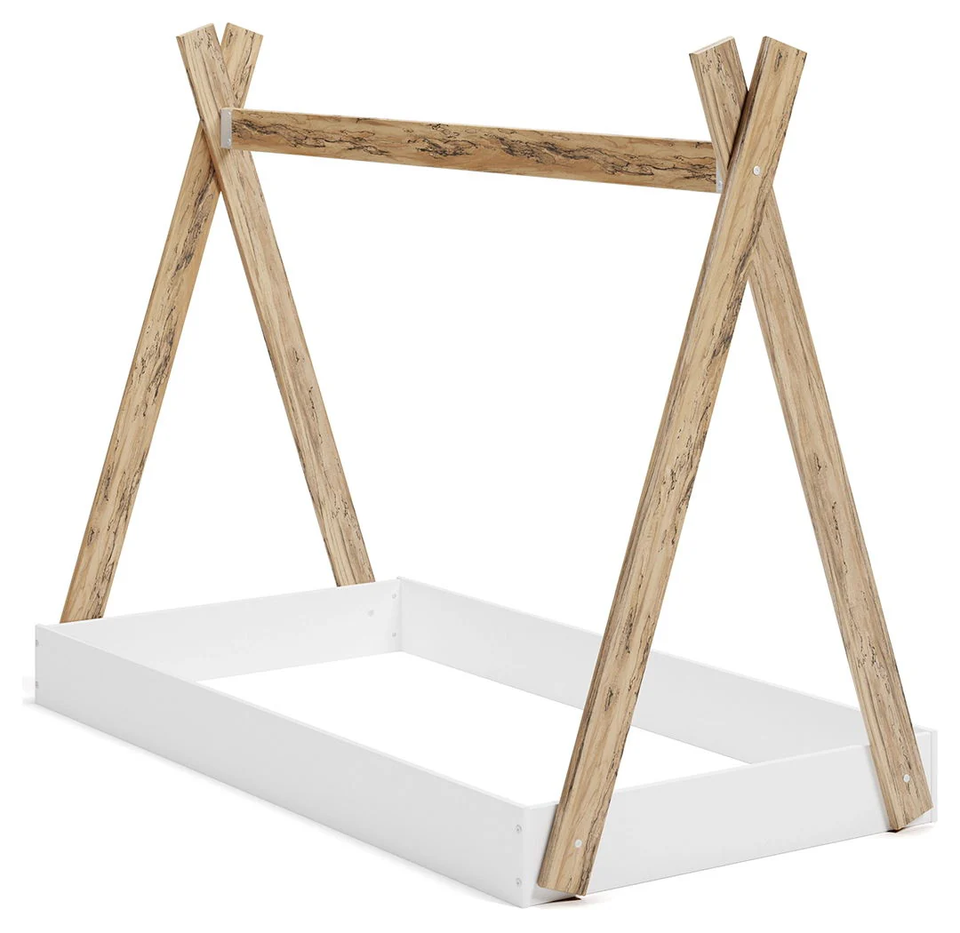 Piperton - Brown / White - Twin Tent Complete Bed In Box - Image 3