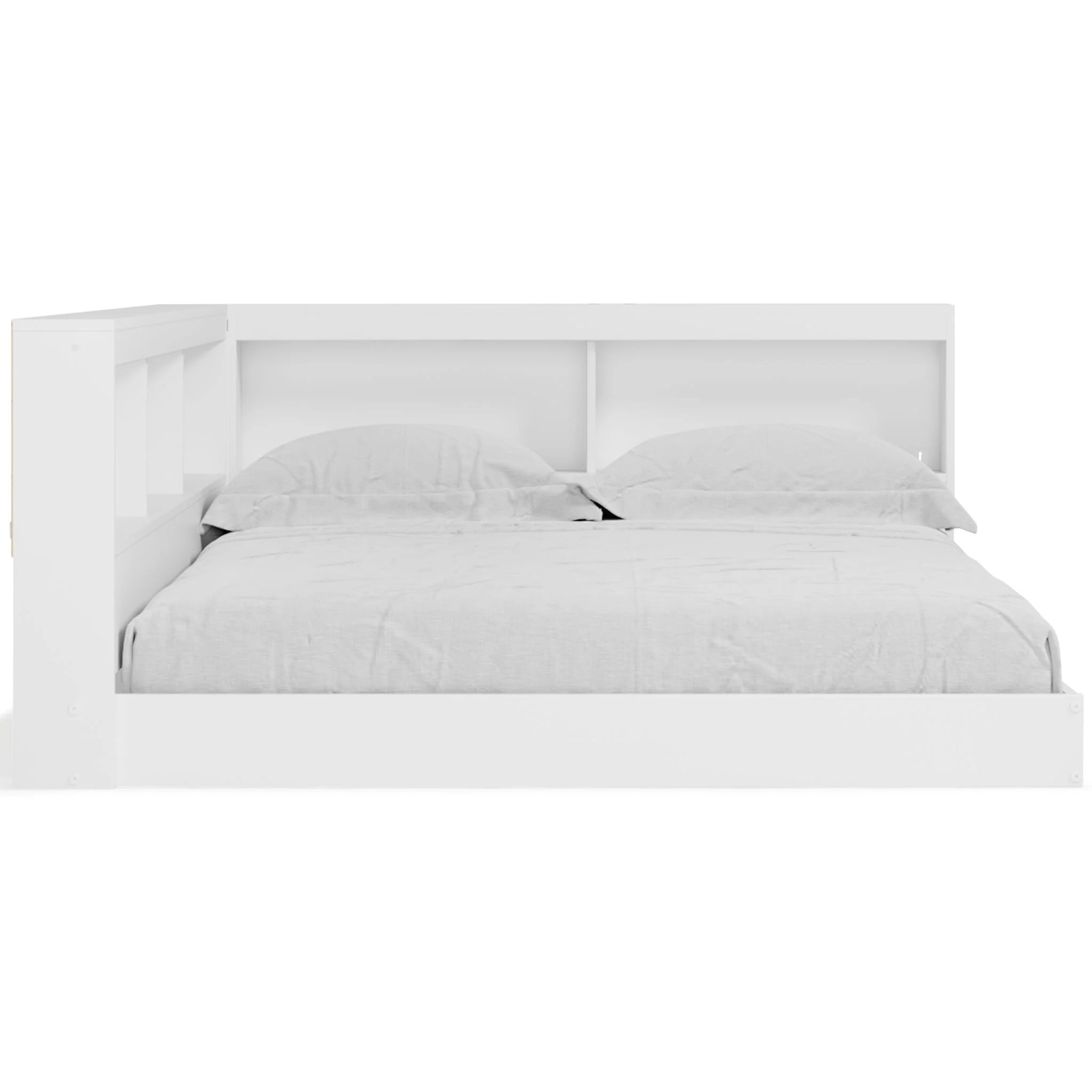 Piperton - White - Full Bookcase Storage Bed - Image 4