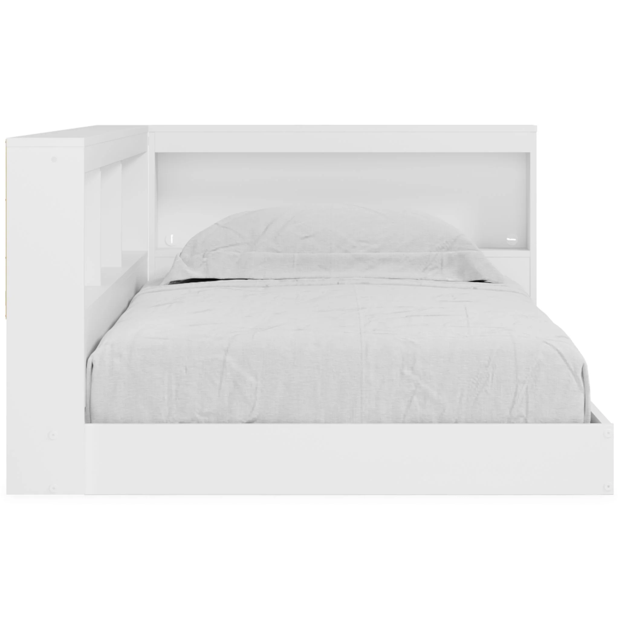 Piperton - White - Twin Bookcase Storage Bed - Image 5