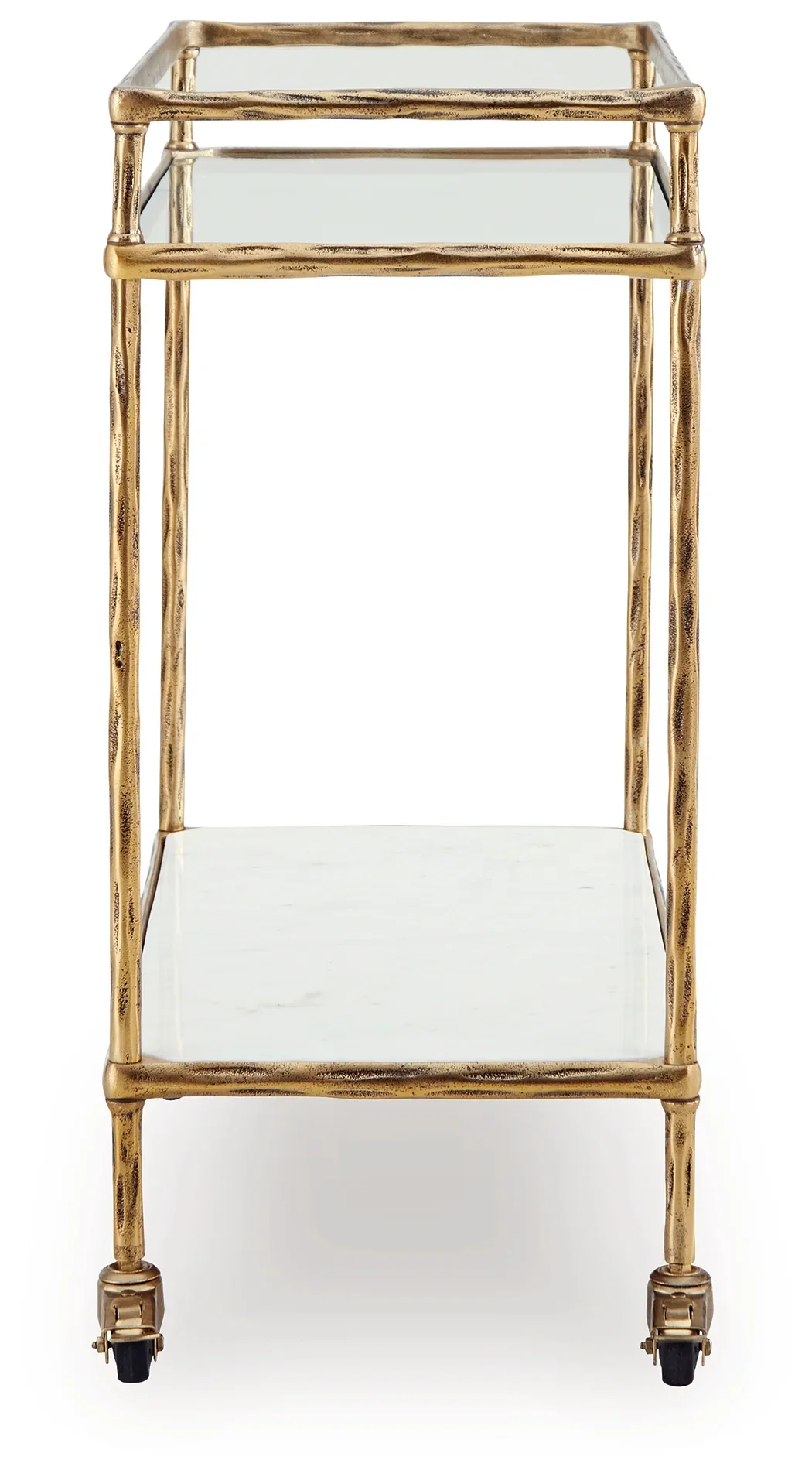 Plattfield - Antique Gold Finish - Bar Cart - Image 4