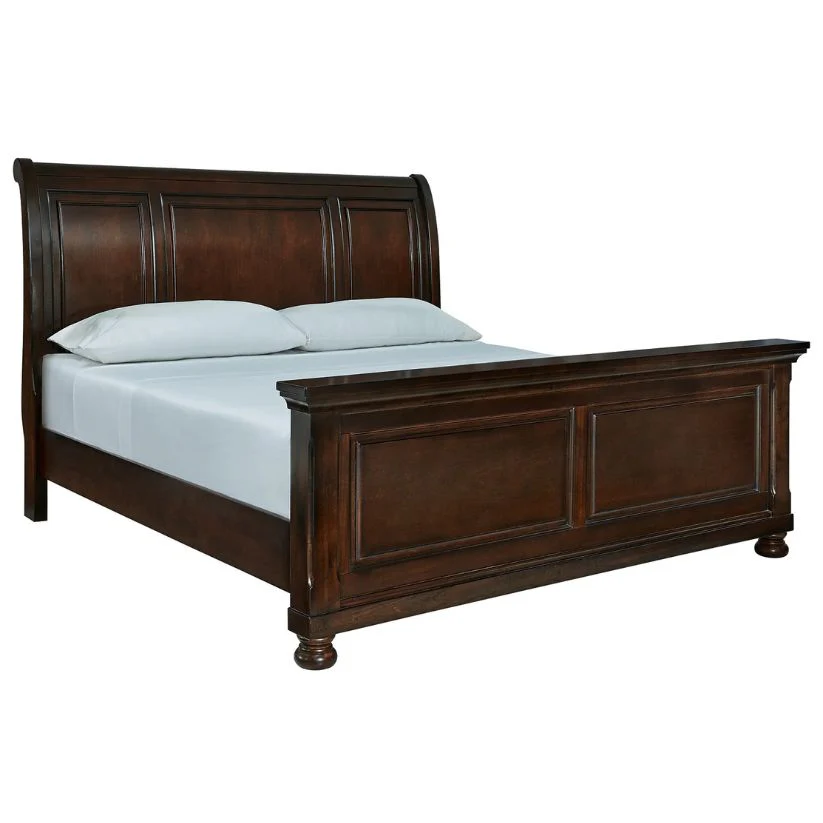 Porter - Rustic Brown - California King Sleigh Bed