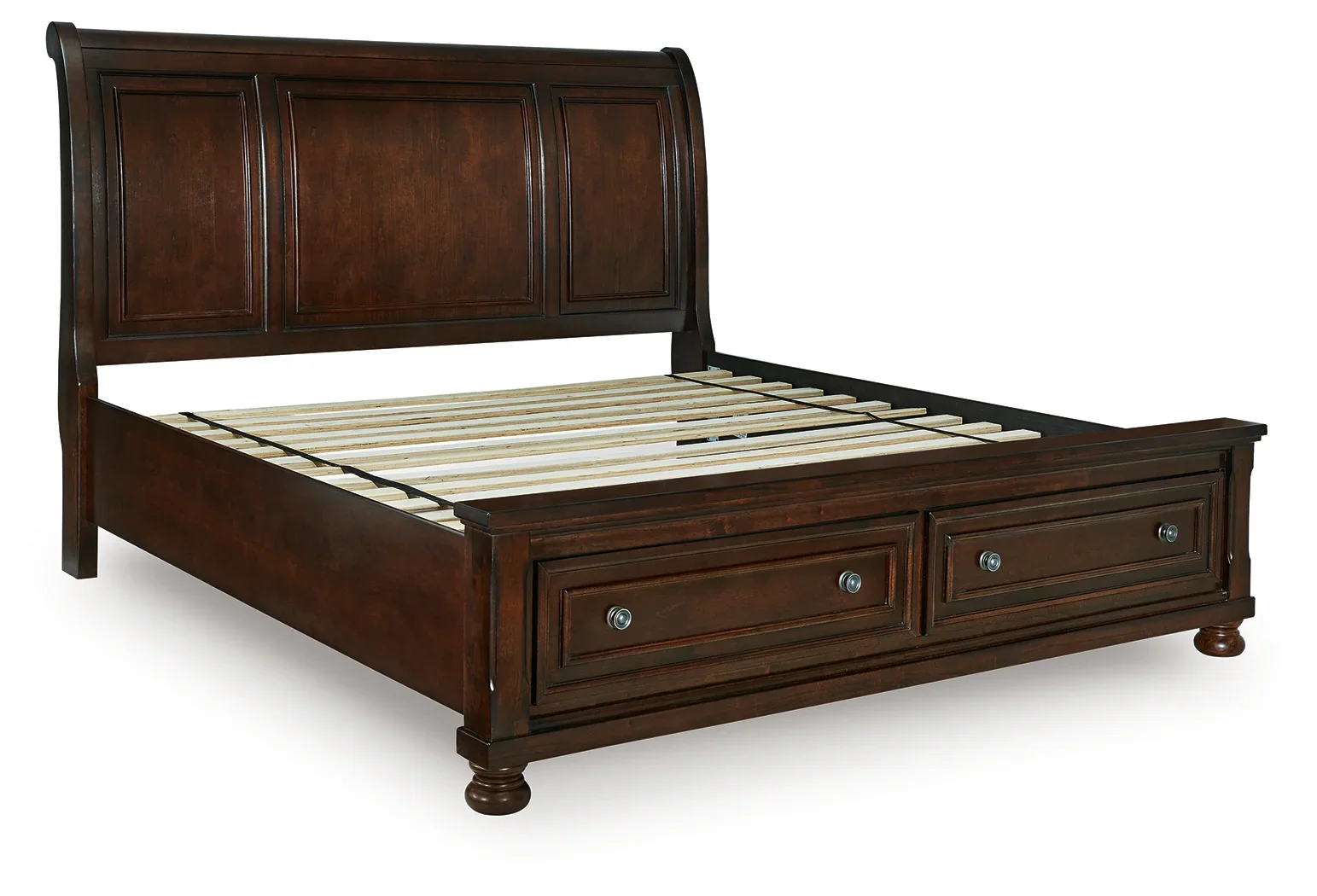 Porter - Rustic Brown - California King Sleigh Storage Bed - Image 3
