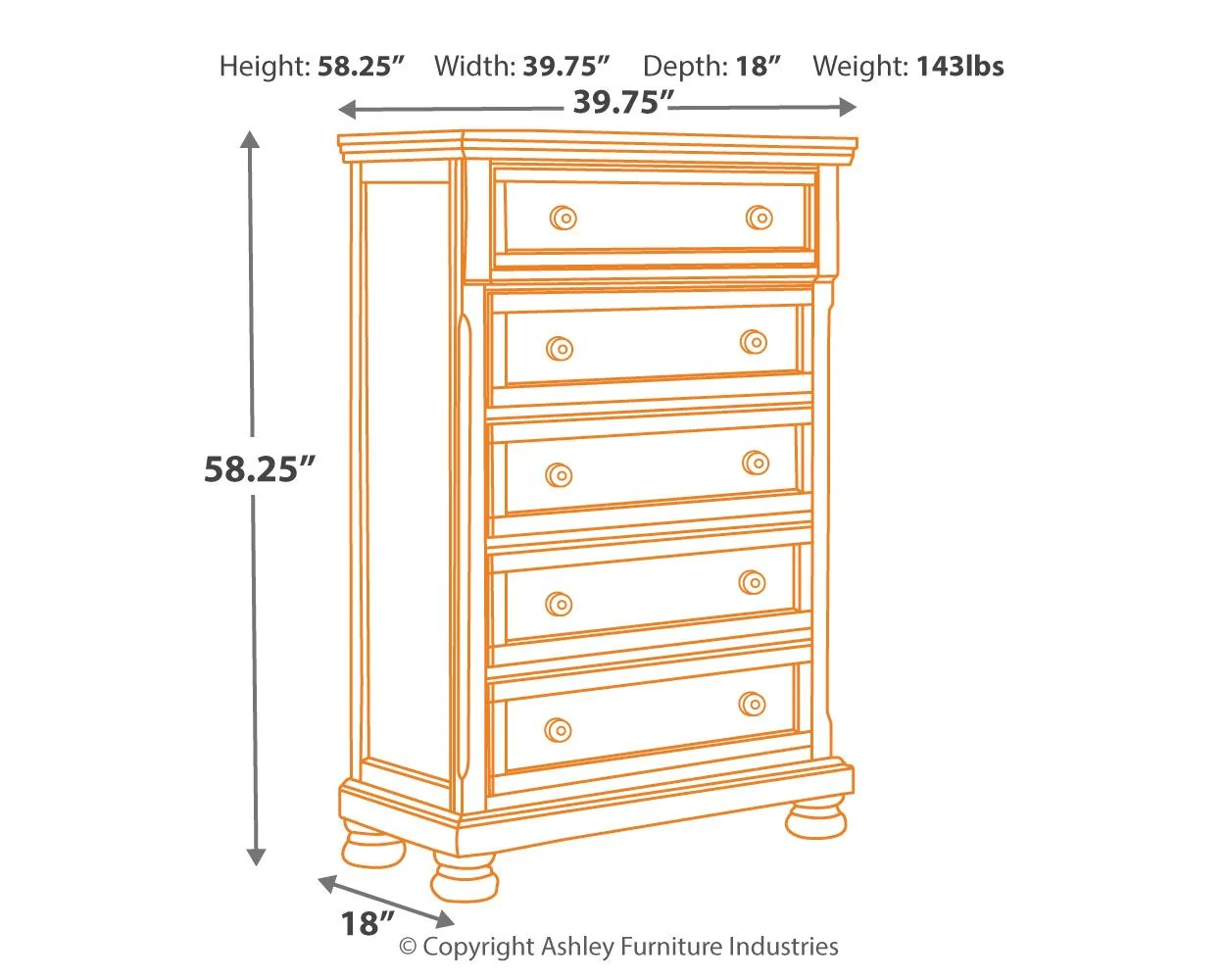 Porter - Rustic Brown - Chest - Image 4