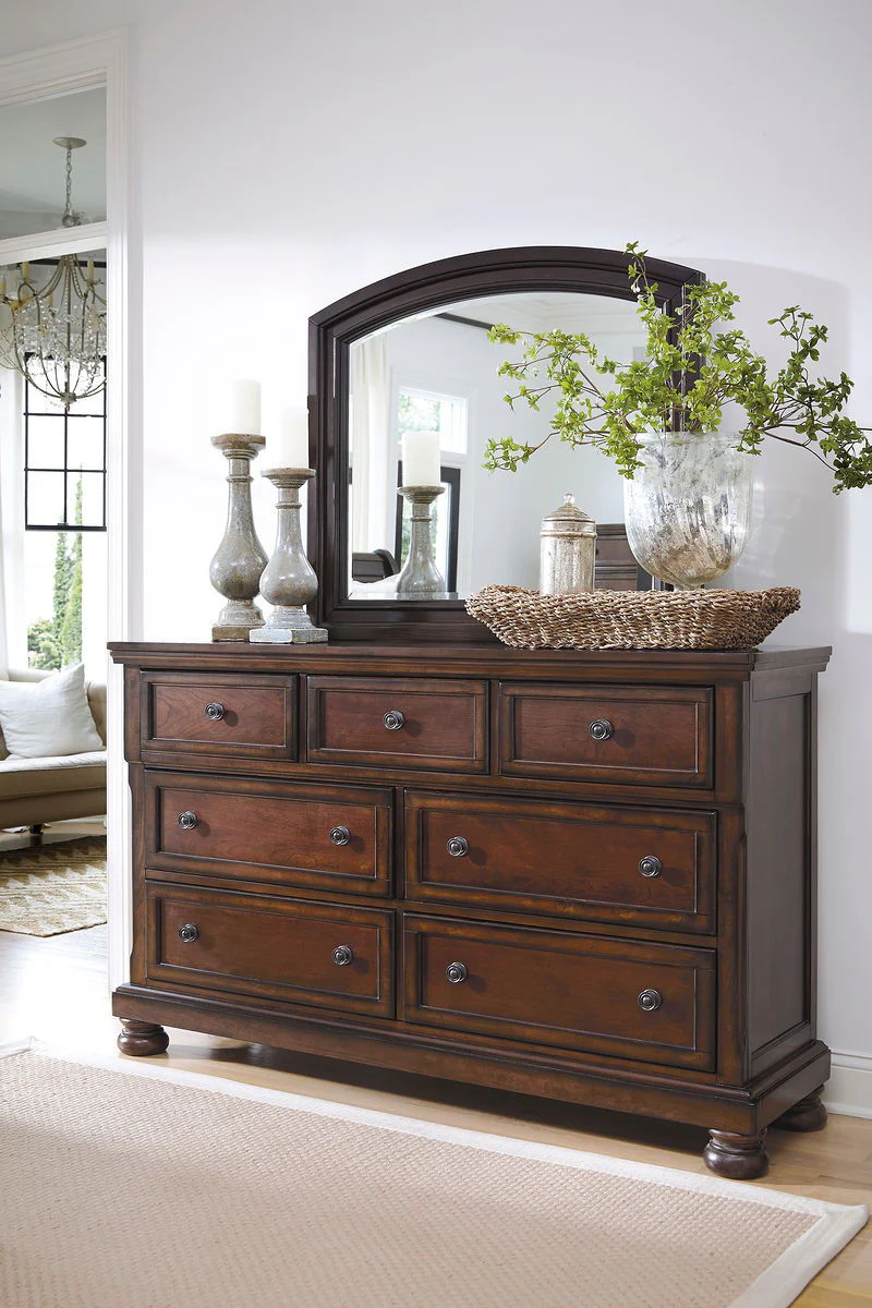 Porter - Rustic Brown - Dresser, Mirror - Image 2