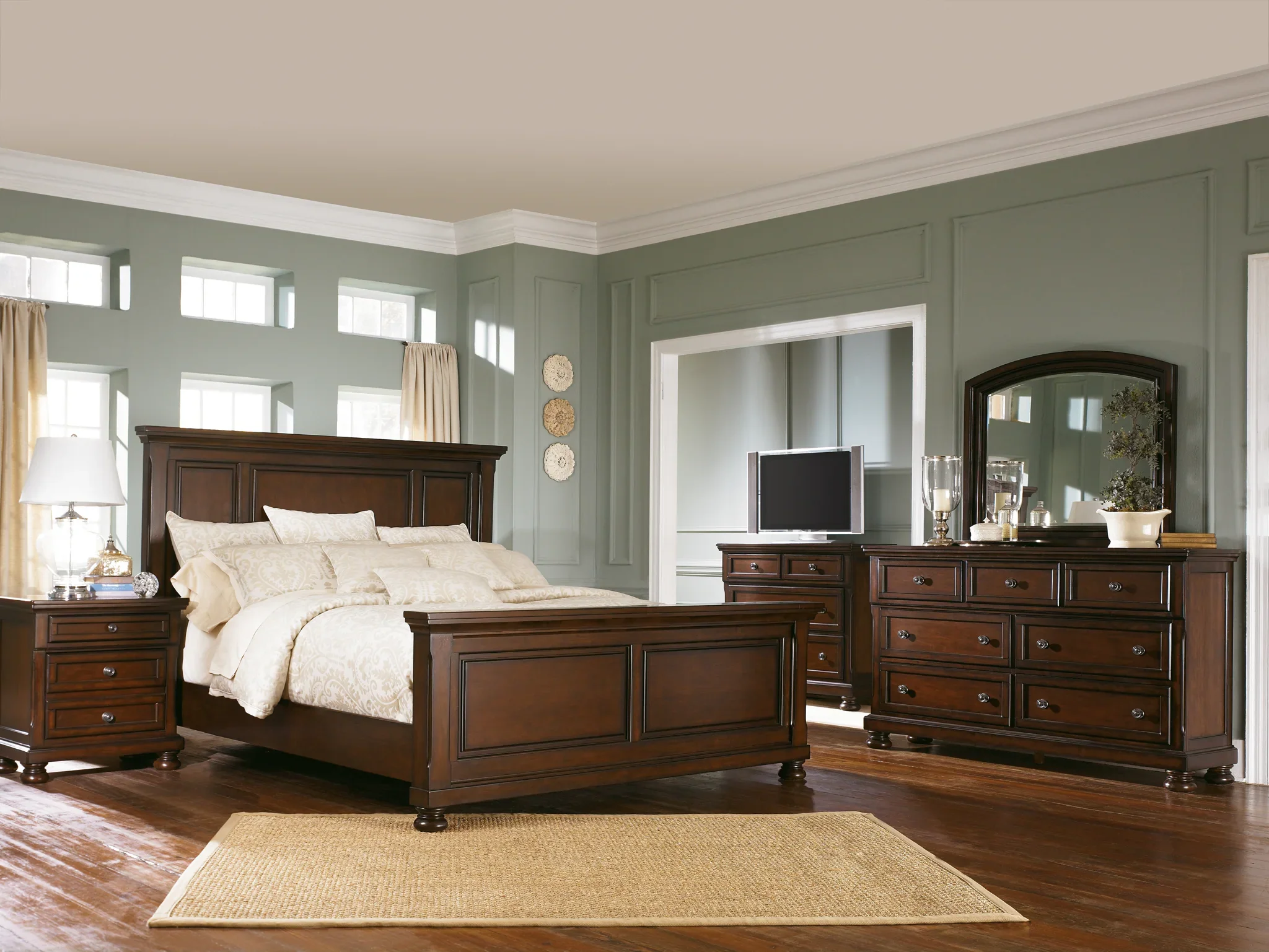 Porter - Rustic Brown - Queen Panel Bed - Image 4