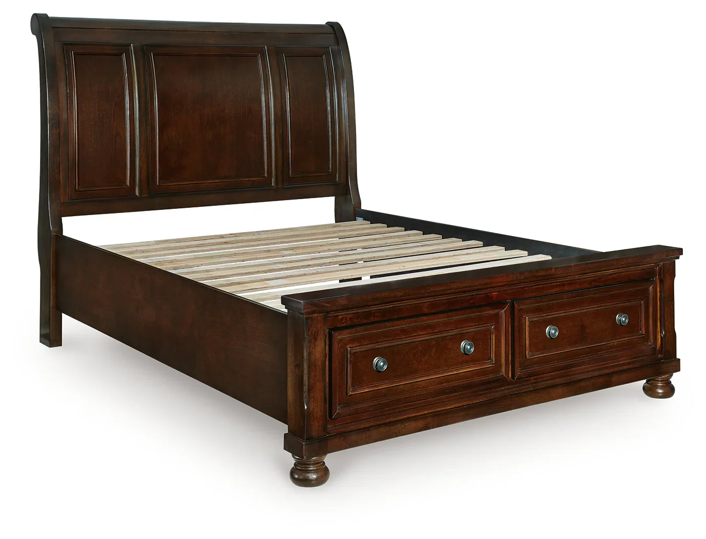 Porter - Rustic Brown - Queen Sleigh Storage Bed - Image 3