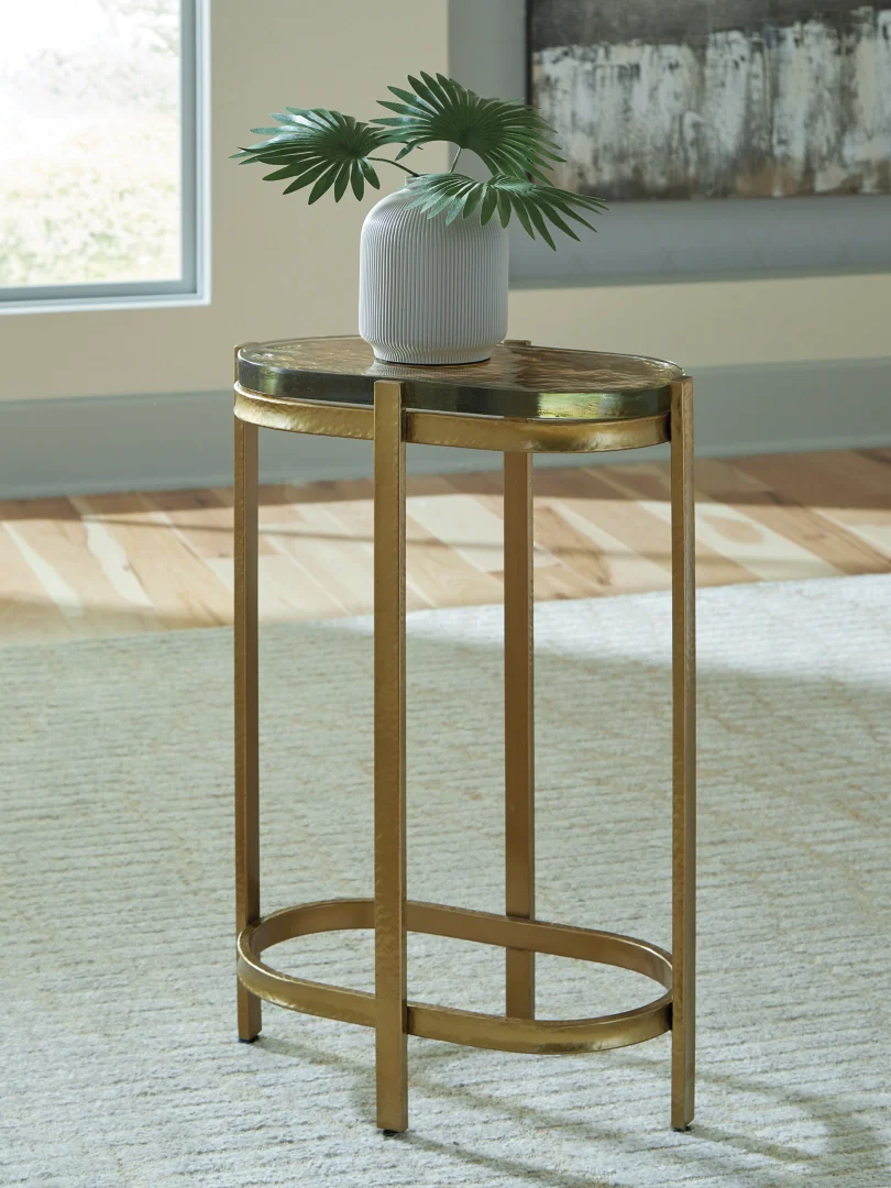Porterville - Gold Finish - Accent Table - Image 4