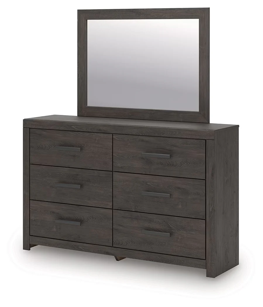 Prendonea - Charcoal - Dresser and Mirror - Image 3