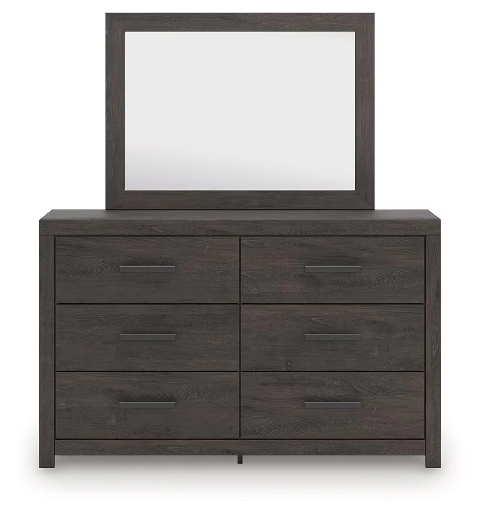 Prendonea - Charcoal - Dresser and Mirror - Image 5