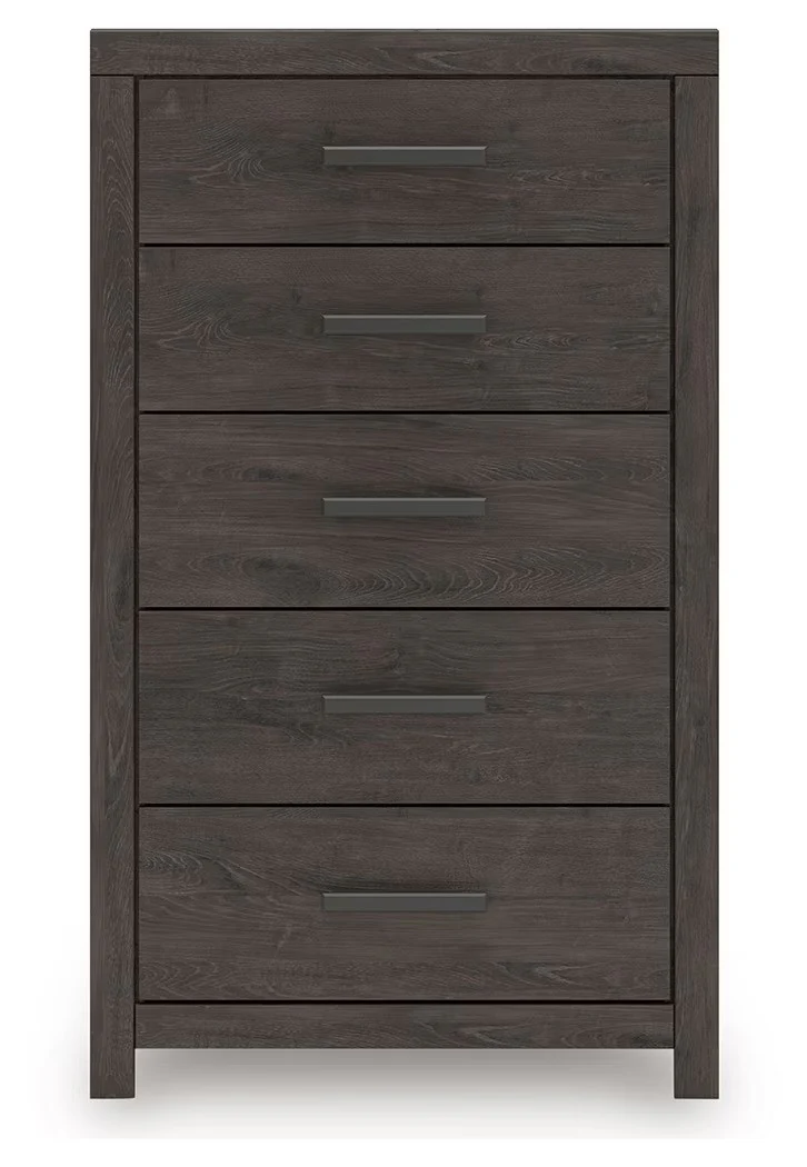 Prendonea - Charcoal - Five Drawer Chest - Image 5