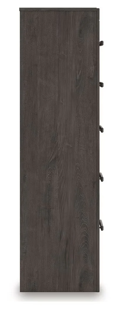 Prendonea - Charcoal - Five Drawer Chest - Image 8
