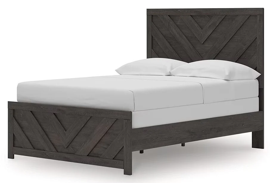 Prendonea - Charcoal - Full Panel Bed - Image 3
