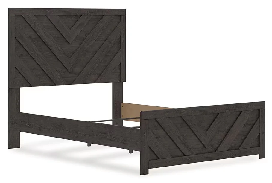 Prendonea - Charcoal - Full Panel Bed - Image 4