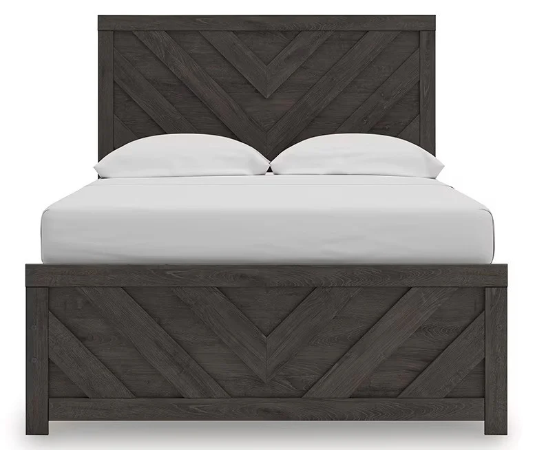 Prendonea - Charcoal - Full Panel Bed - Image 5