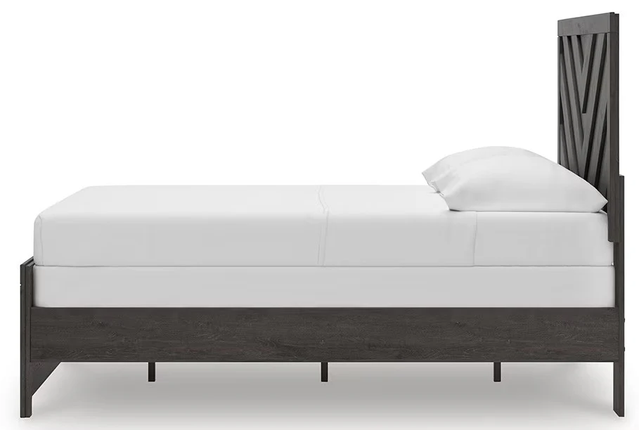 Prendonea - Charcoal - Full Panel Bed - Image 7