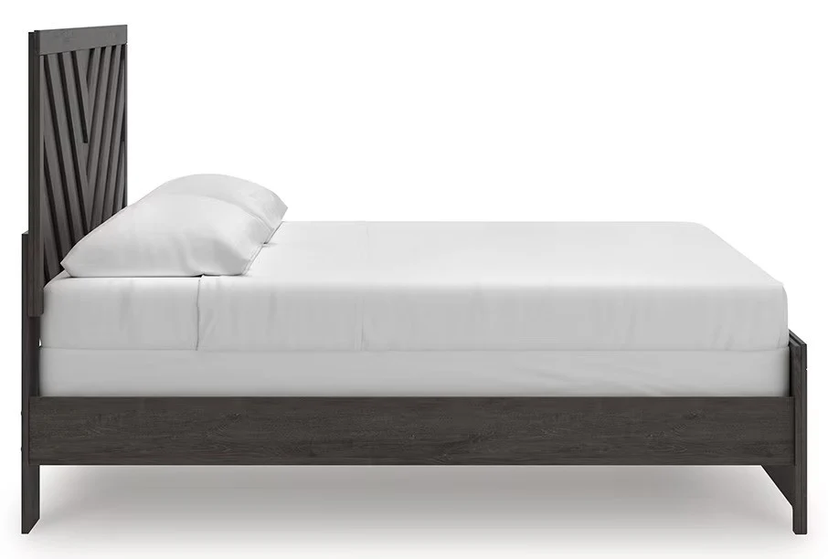 Prendonea - Charcoal - King Panel Bed - Image 8
