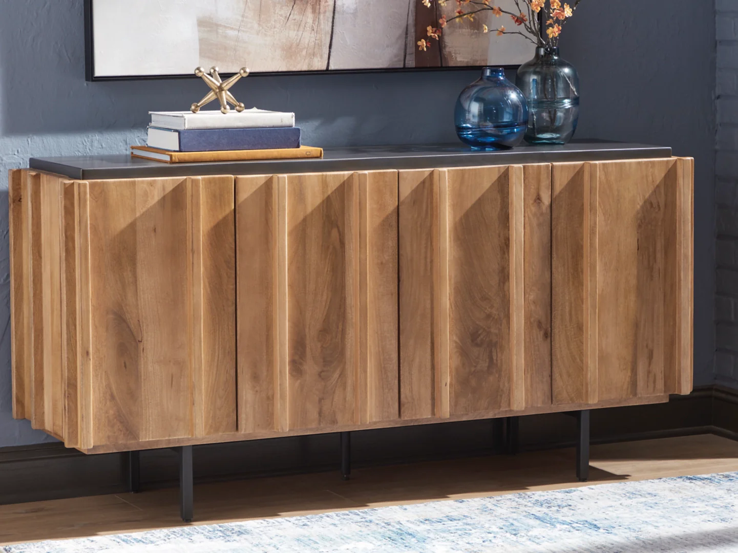 Quintavious - Brown / Charcoal - Accent Cabinet - Image 5