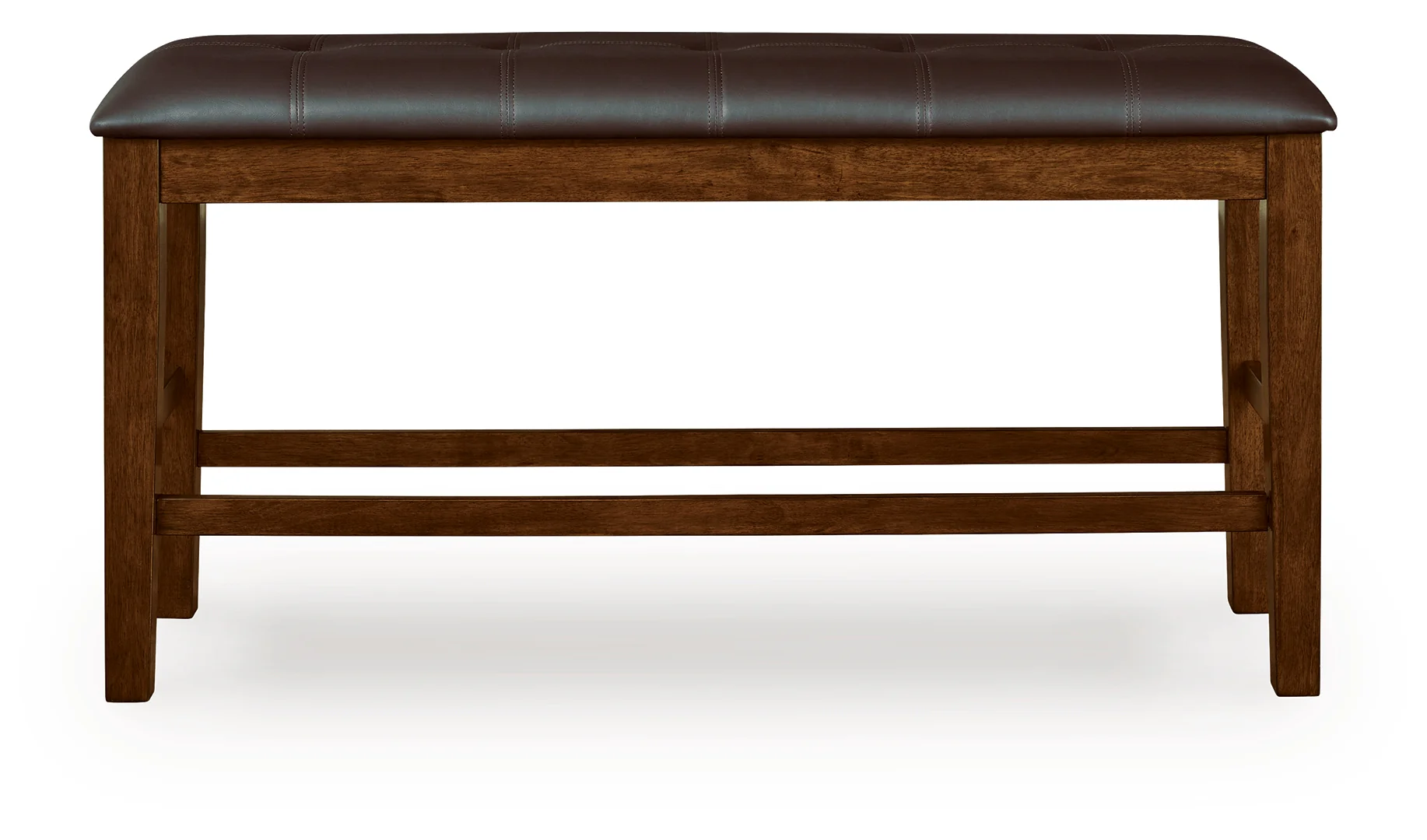 Ralene - Medium Brown - Double Counter Height Upholstered Bench - Image 3