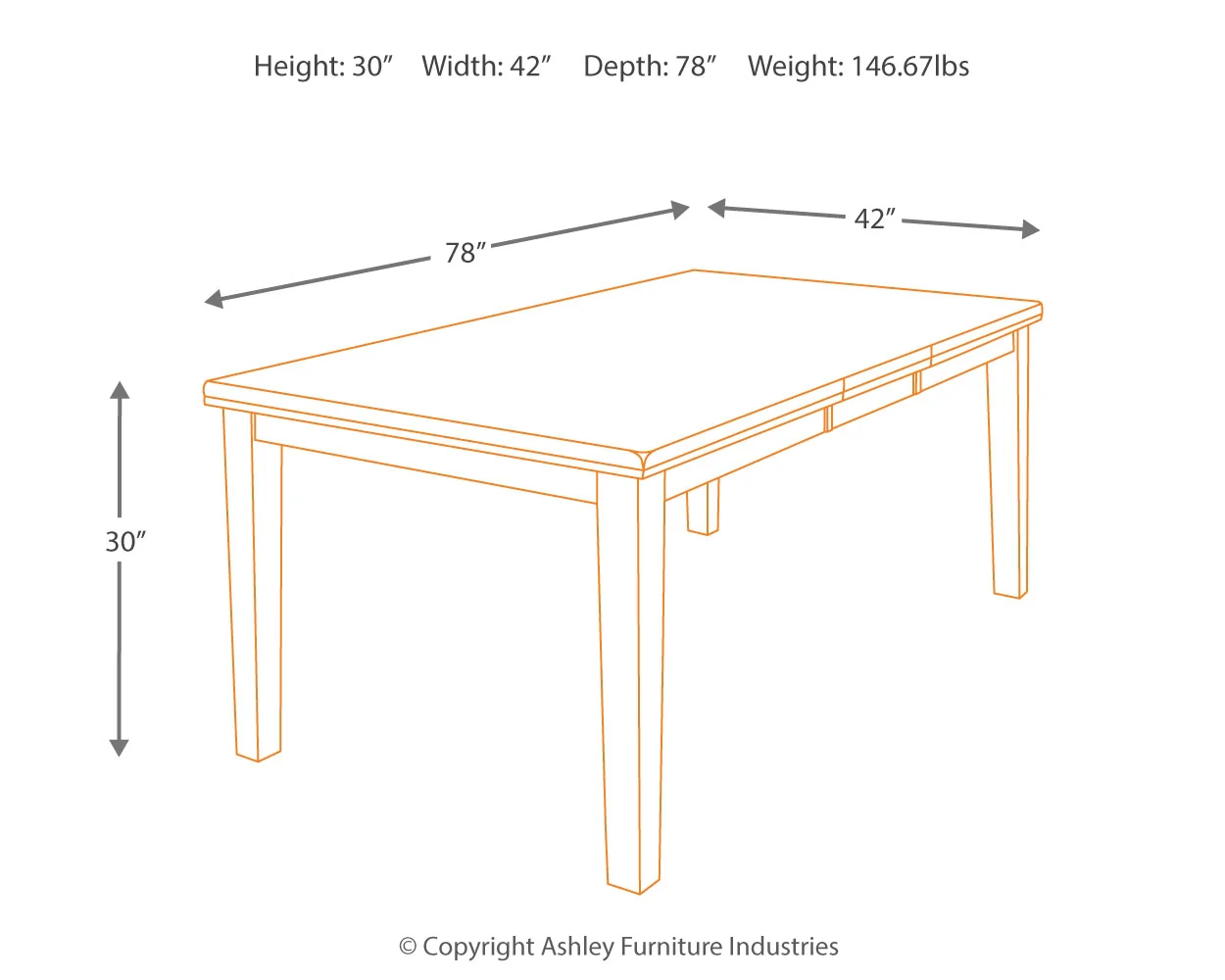 Ralene - Medium Brown - Rect Drm Butterfly Ext Table - Image 4